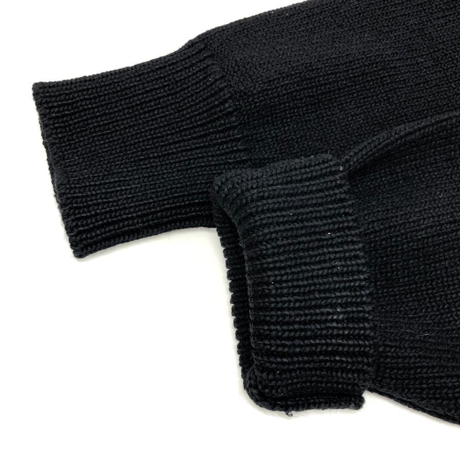 オーラリー Vネックニット ウール ブラック メンズ サイズ5 AURALEE