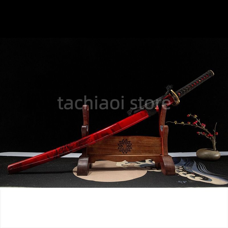 送料無料】ダマスカス鋼 日本刀 居合刀 非実用品 工芸品 武器模型 高級