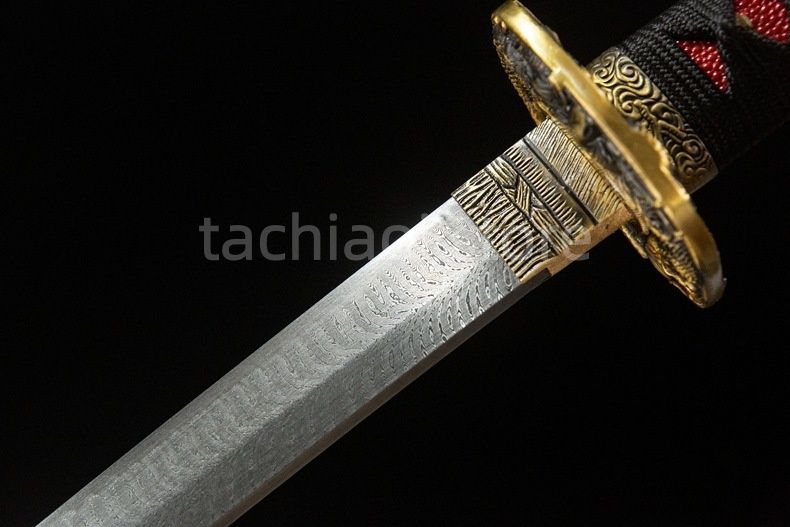 送料無料】ダマスカス鋼 日本刀 居合刀 非実用品 工芸品 武器模型 高級