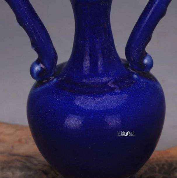 宋 鈞窯 青釉天目 双龍尊 磁器 五大名窯 家居コレクション 復古古物