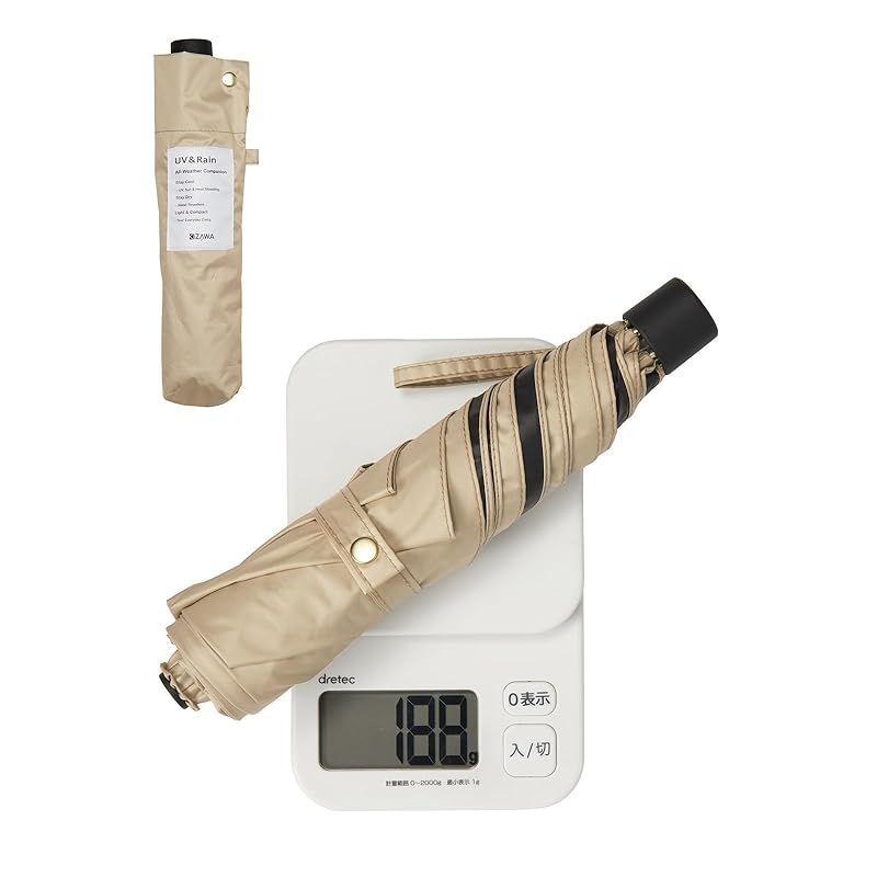 KIZAWA 日傘 折りたたみ 超スリム ペンシル傘 軽量 171g-188g UV KIZAWA 日傘 折りたたみ 超スリム ペンシル傘 軽量 171g-188g UV