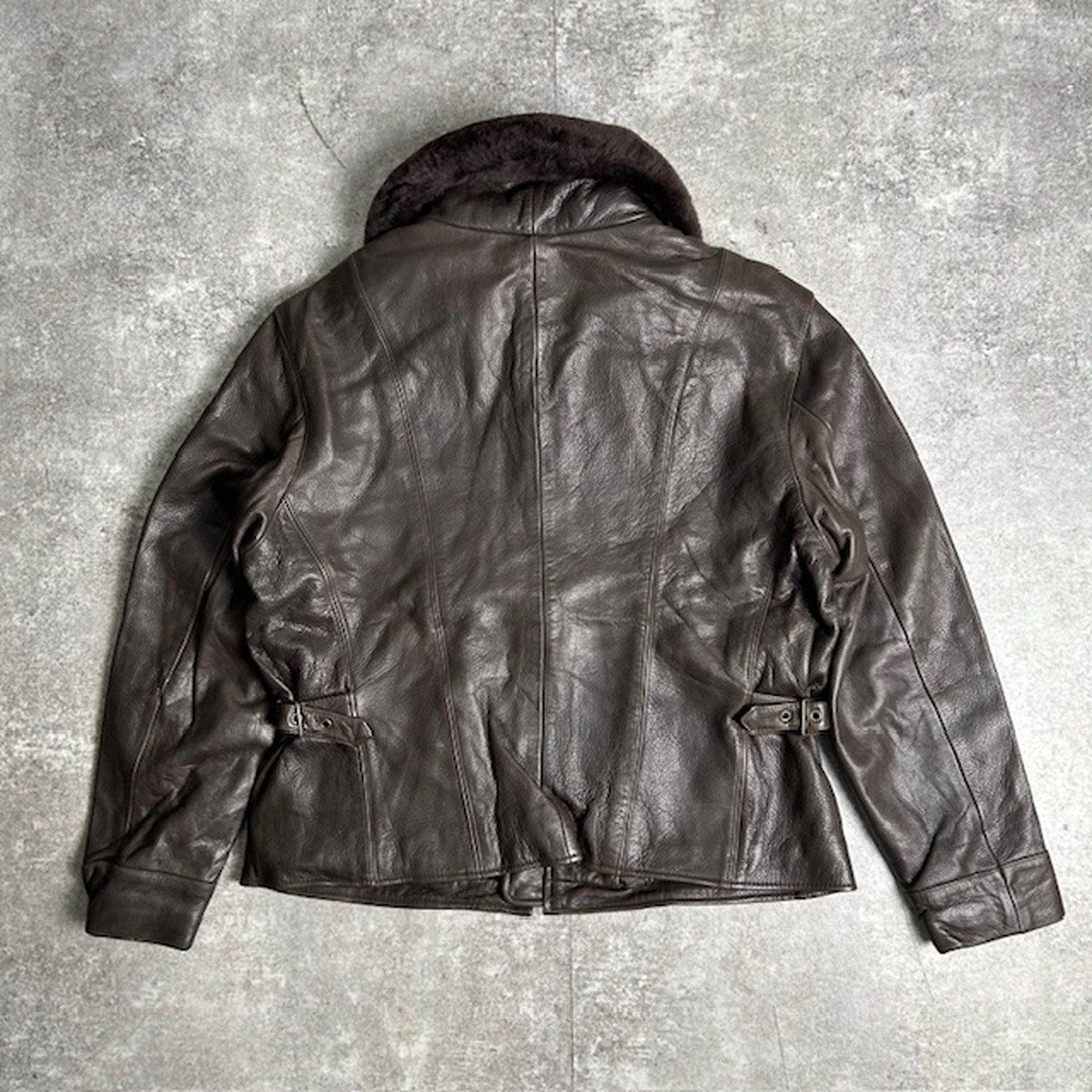 EDDIE BAUER エディーバウアー ブラウン G-1TYPE レザージャケット 90