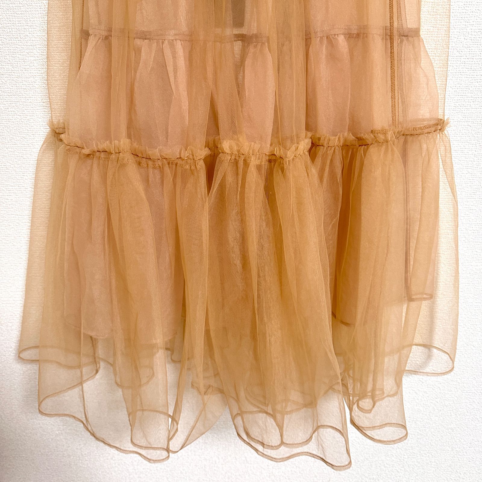 MAISON SPECIAL Tulle Tiered Belt Skirt チュールティアードベルト