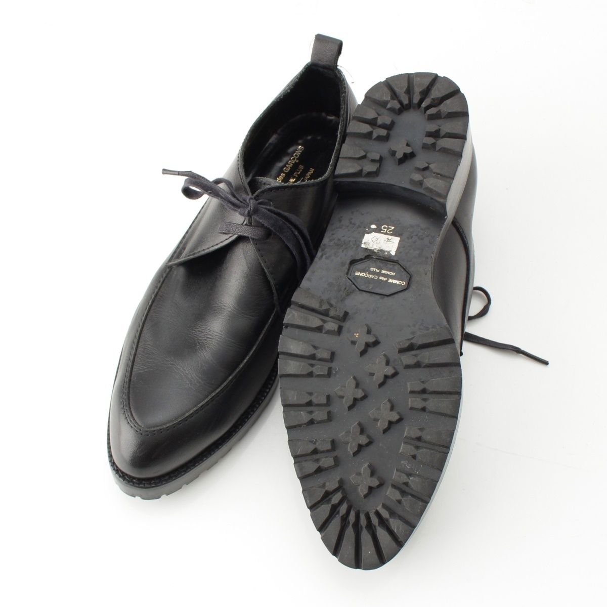 コムデギャルソンオムプリュス レザー 革靴 ドレスシューズ ブラック