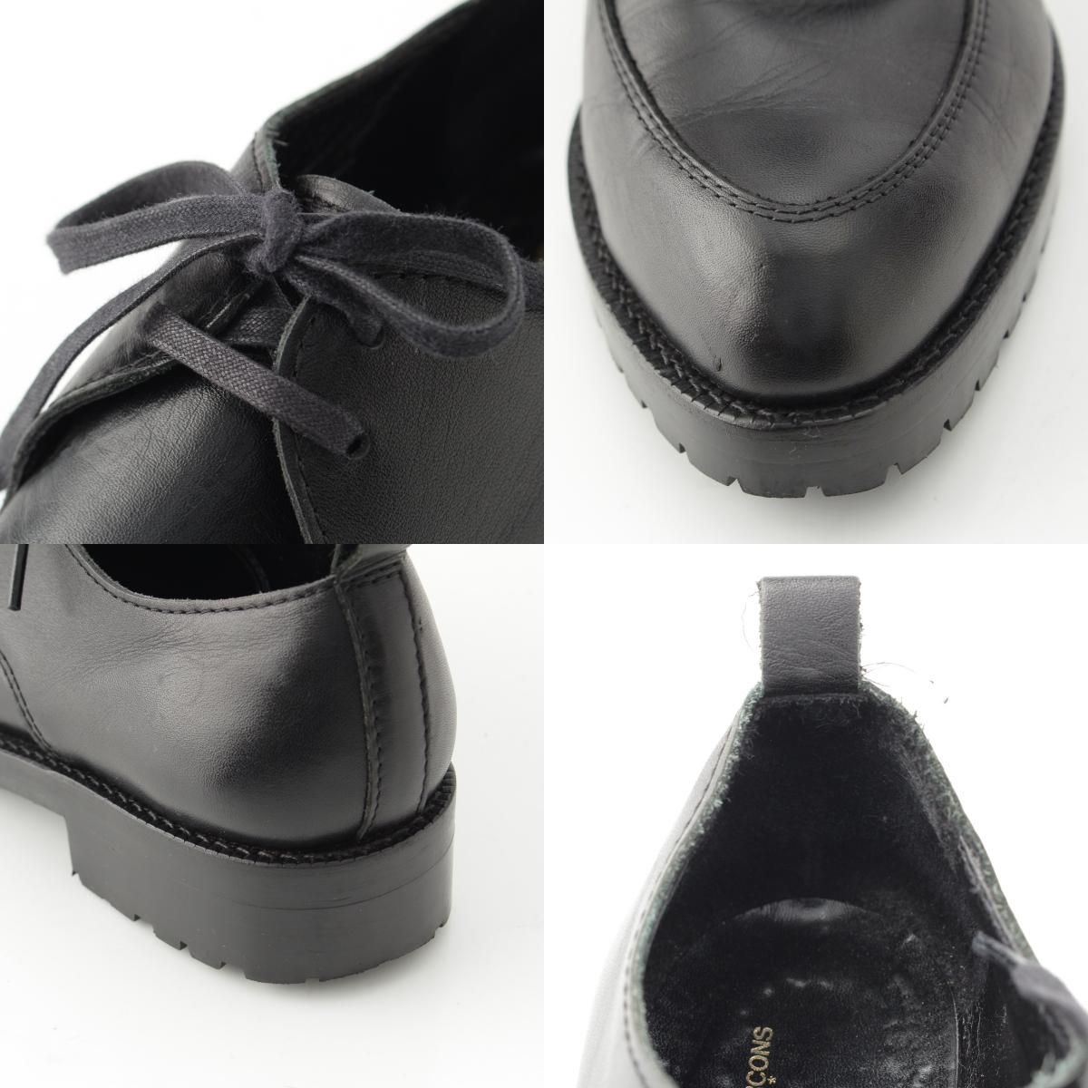 未使用　コムデギャルソン　オムプリュス 革靴　ドレスシューズ コムデギャルソンオムプリュス レザー 革靴 ドレスシューズ ブラック