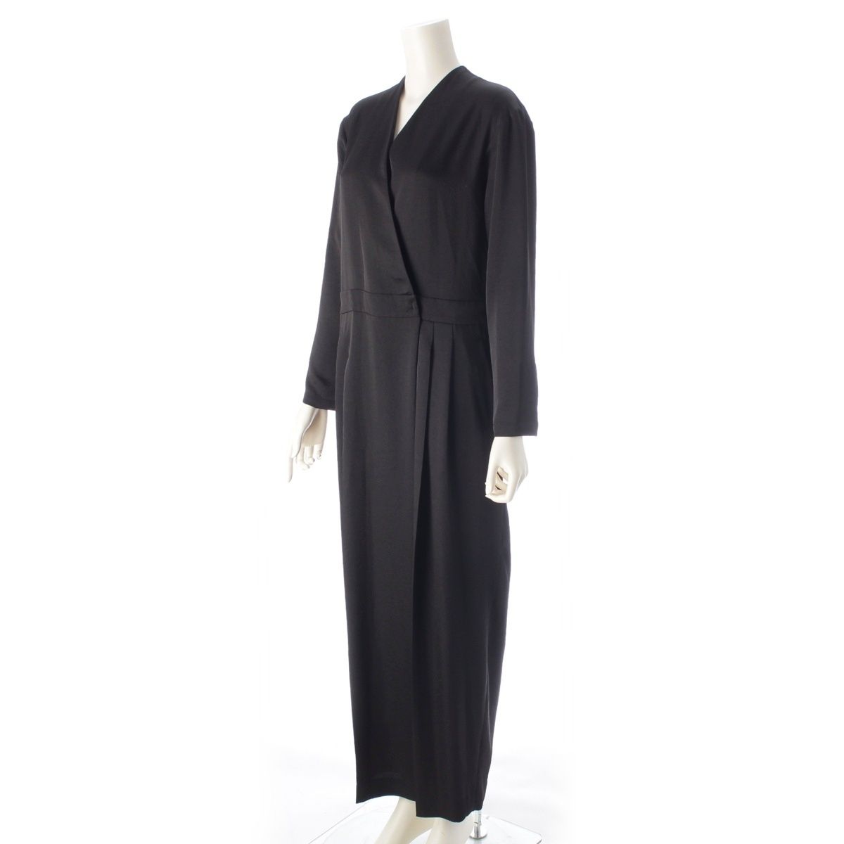 コンテ CONTE Vネック 長袖 オールインワン サロペット 8526-299-0005 ブラック