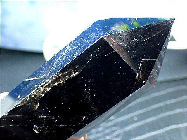 AAA級【魔除け】◆天然モリオン(黒水晶）柱子YT5C2/200C25A AAA級【魔除け】◇天然モリオン(黒水晶）柱子YT5C2/200C25A AAA級【魔