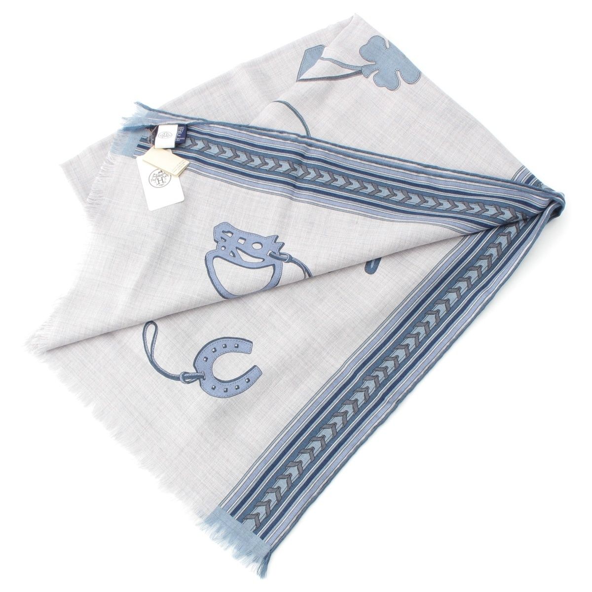 エルメス レクタングル ストール チャーム柄ET GRIS GRIS エルメス Et Gris Gris rectangle エ グリ グリ チャーム カシミヤ