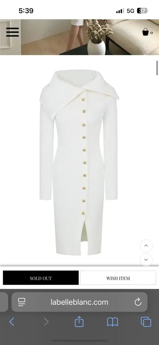 ラベルルブラン オフニットワンピース