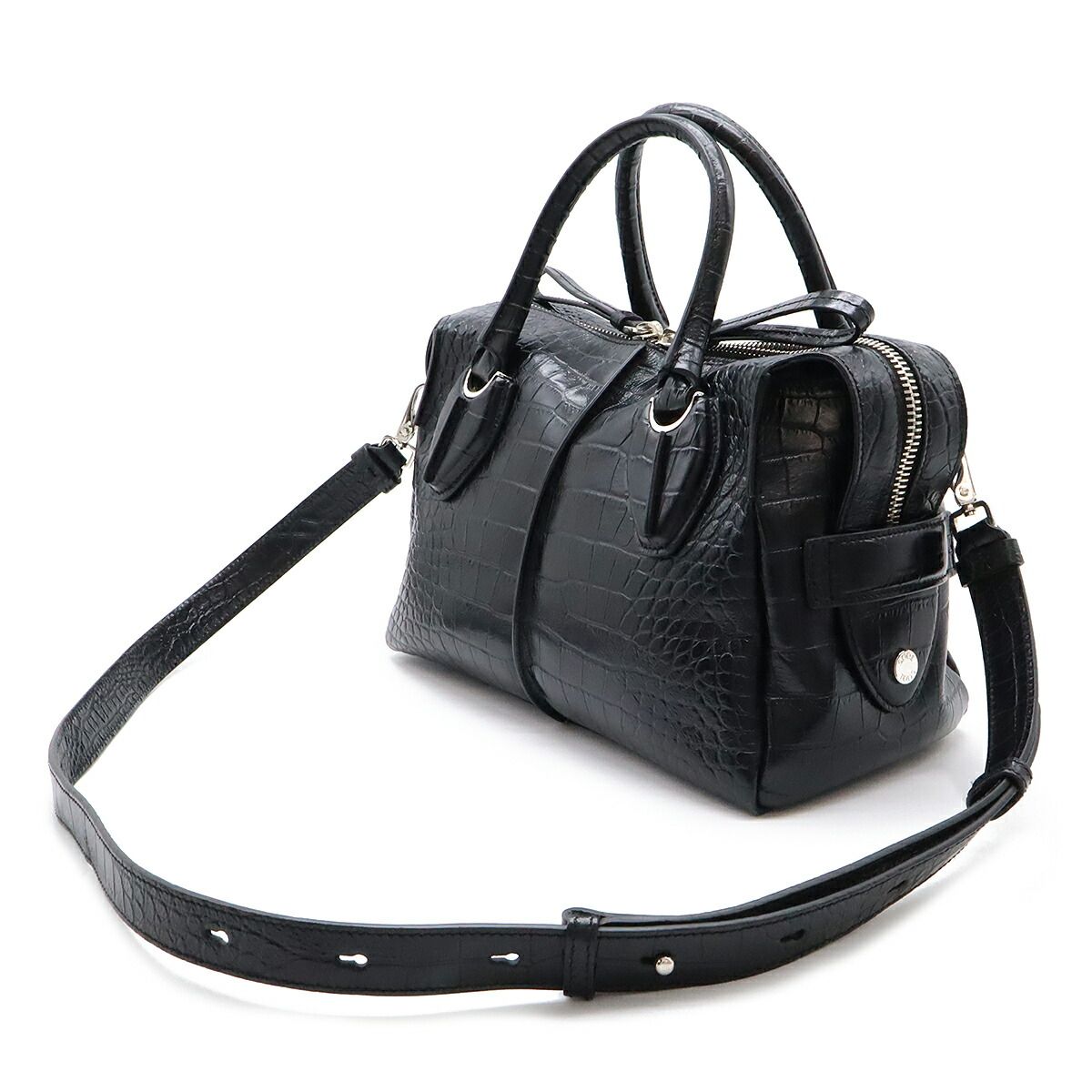 TOD'S ハラコ 2way Dスタイリングバッグ ハンドバッグ ブラック TOD'S トッズ D-styling Dスタイリング Dバッグ ハンドバッグ 2WAY