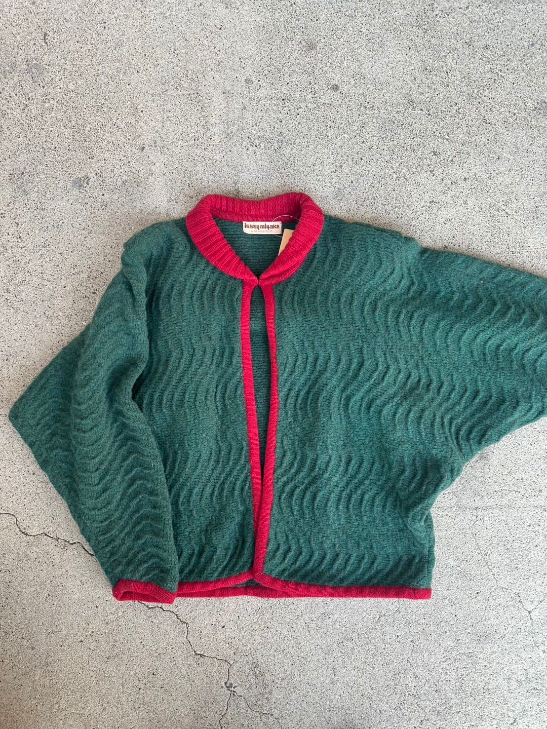 ISSEY MIYAKE 初期タグ 70s vintage ニットカーディガン ドルマン 