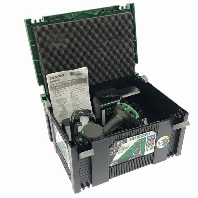品 Hikoki ハイコーキ コードレスインパクトレンチ WR 36 DE 2 XPSZ バッテリ 充電器 ケース 締め付け工具118784
