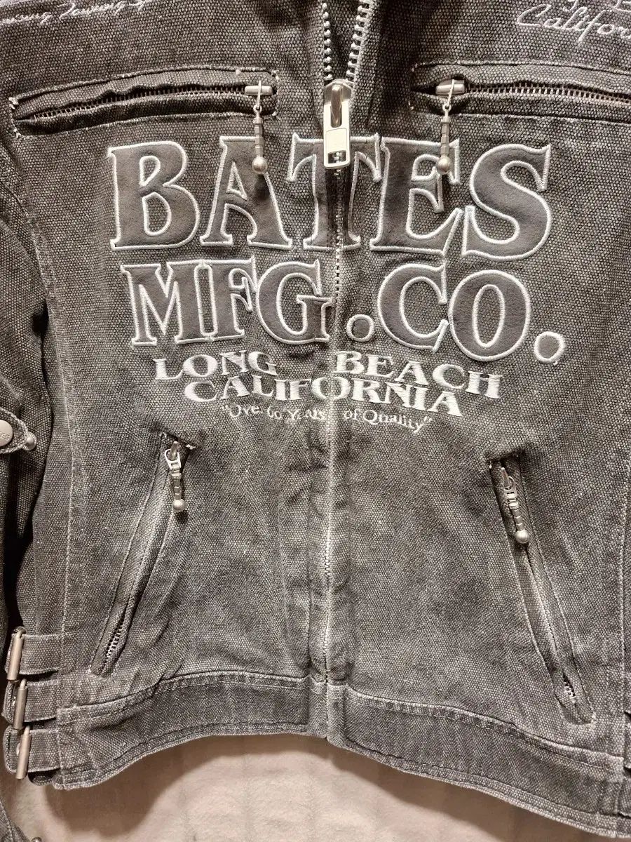 グ*ー様 BATES ベイツ ヒッコリーデニムジャケット ライダース