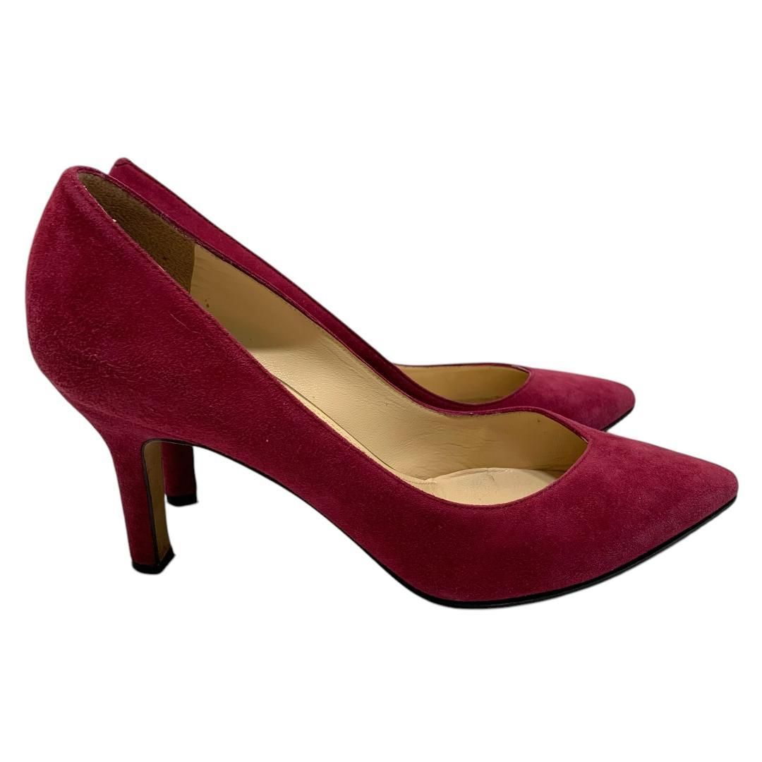 美品】ペリーコ (22.5) パンプス ポインテッドトゥ ヒール スウェード