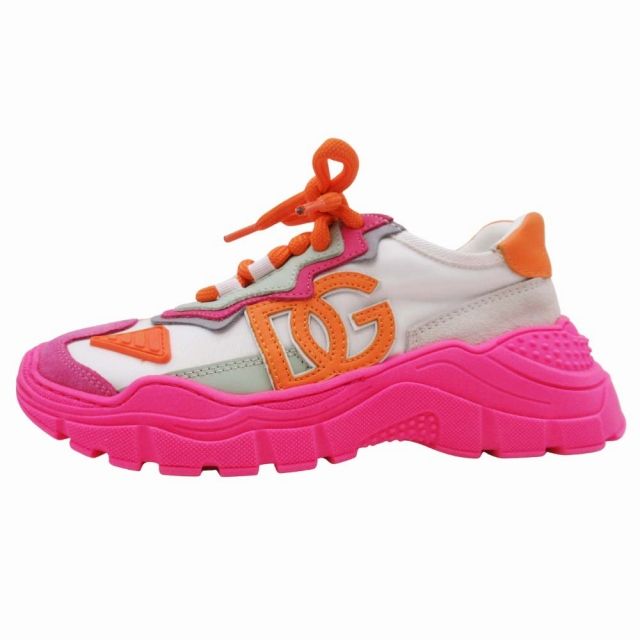 美品✨DOLCE&GABBANA DAYMASTER 厚底 レザースニーカー DOLCE&GABBANA (ドルチェ ＆ ガッバーナ) ニューローマ カーフスキン