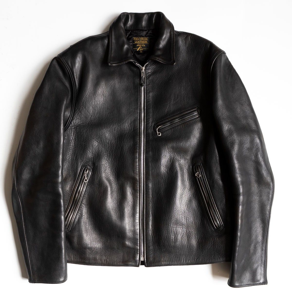 サイズ44】FINE CREEK LEATHERS【Eric ホースハイド レザ ーライダース