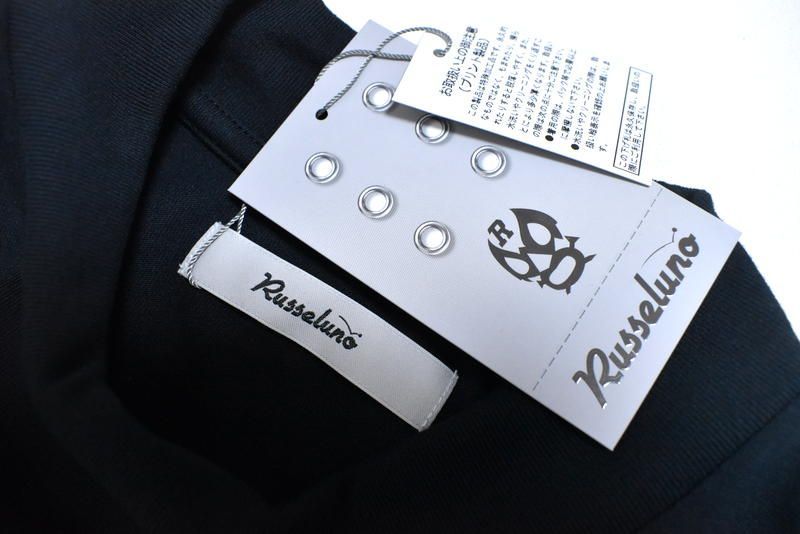 新品 ラッセルノ ゴルフ スクエアプリント モックネック ロング