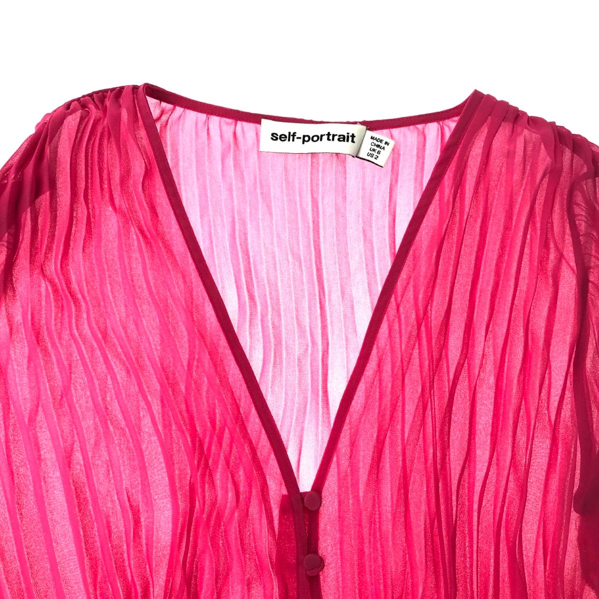 SELF-PORTRAIT セルフポートレイト シアープリーツドレスワンピース