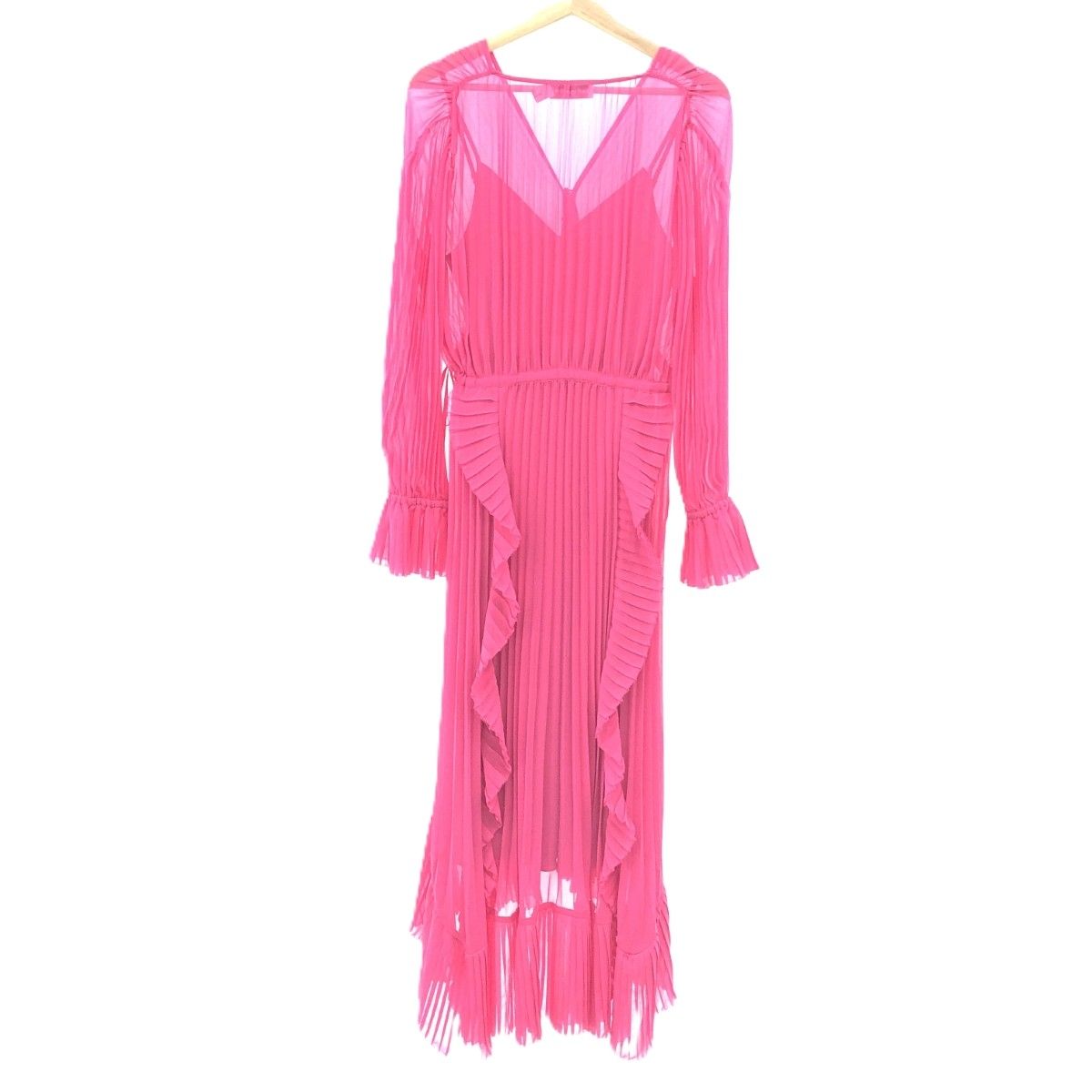 SELF-PORTRAIT セルフポートレイト シアープリーツドレスワンピース