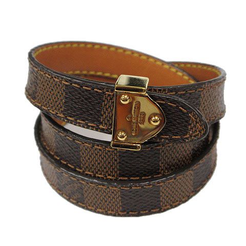 ルイヴィトン LOUIS VUITTON ブレスレット ダミエ エベヌ ブラスレ