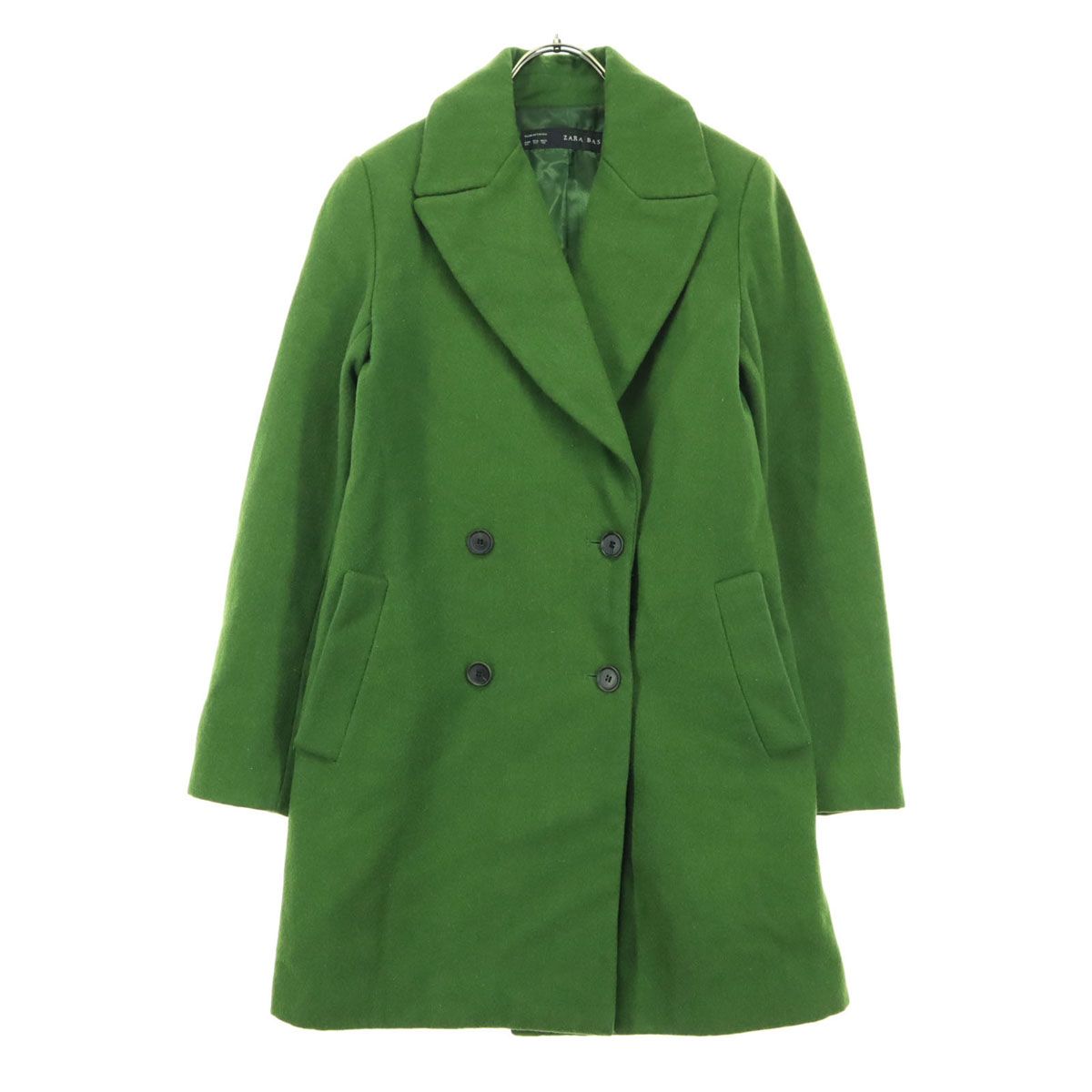 ザラ☓MaisonSPECIALウールチェスター 黒とオリーブグリーン ザラ