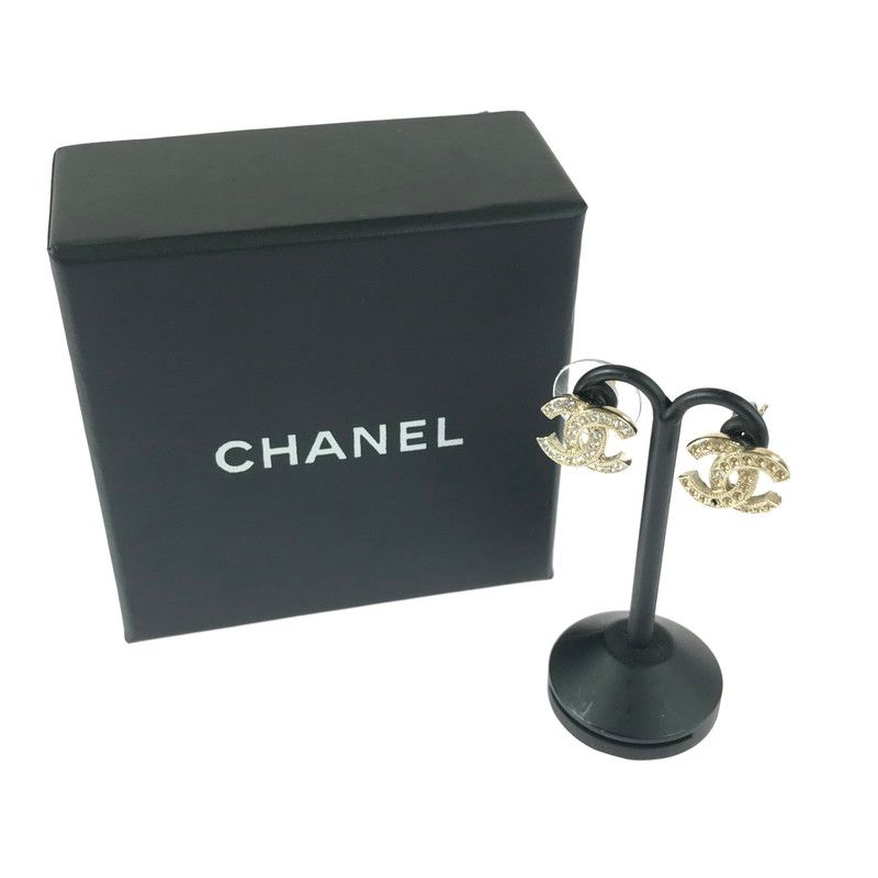 品 CHANEL シャネル CC PIERCE A 88429 ココマーク ラインストーン ピアス 182 251124 na 05 tag