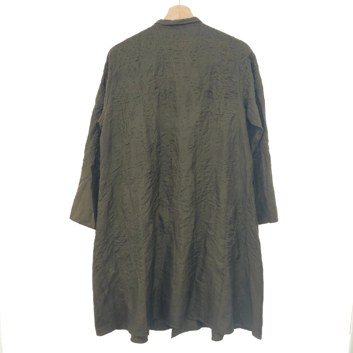 JURGEN LEHL ヨーガンレール ロングコート サイズ:M シルク100