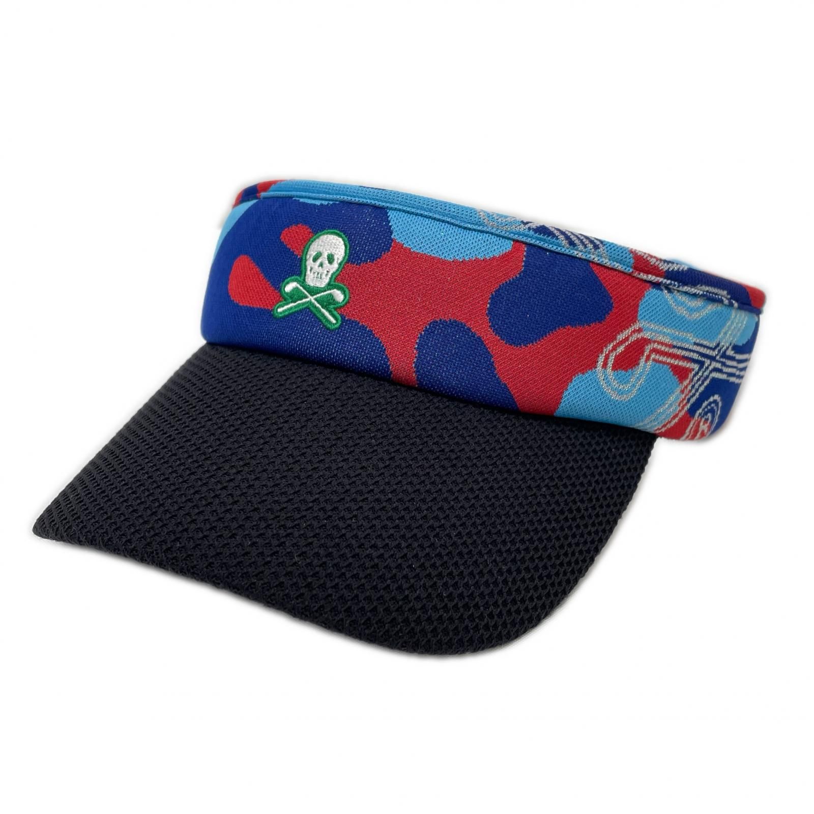 中古 マークアンドロナ MARK&LONA サンバイザー フリー ブルー系