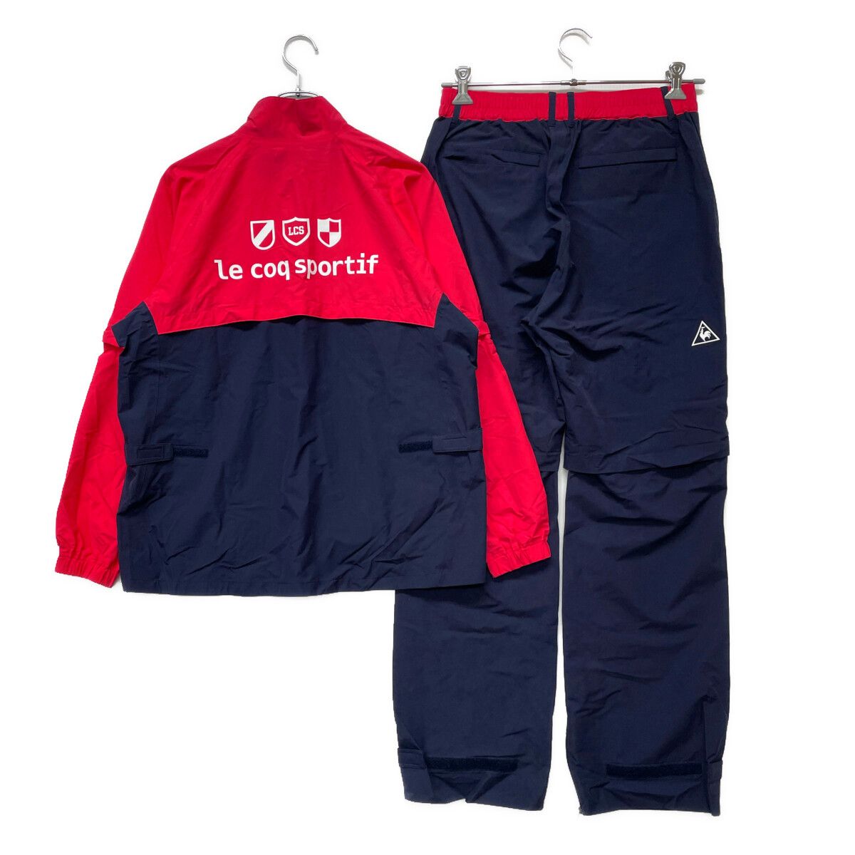 レディース ルコックスポルティフ le coq sportif レインウエア LL ピンク ネイビー 2 WAY 上下