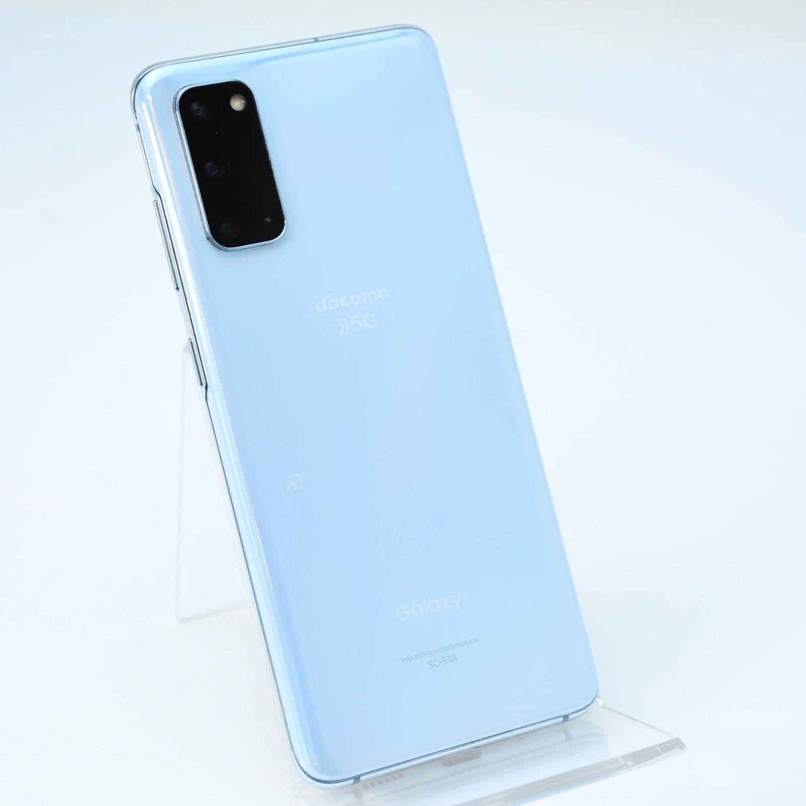 電池良好】SIMフリー docomo Galaxy S20 5G SC-51A クラウドブルー