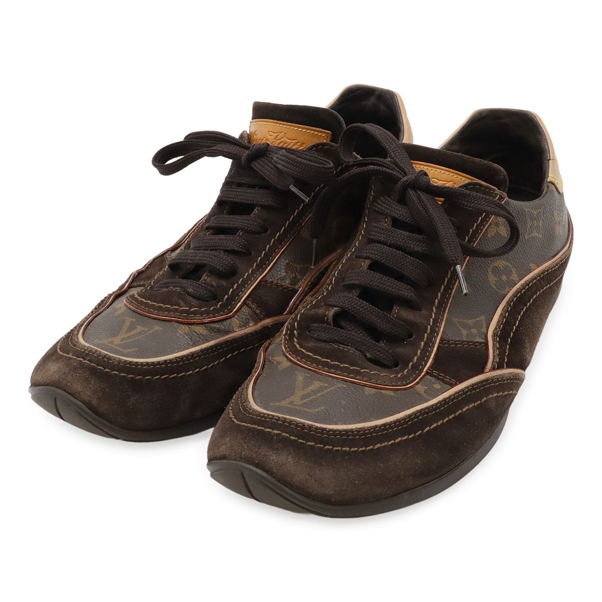 LOUIS VUITTON ルイ ヴィトン モノグラム スエード ローカット