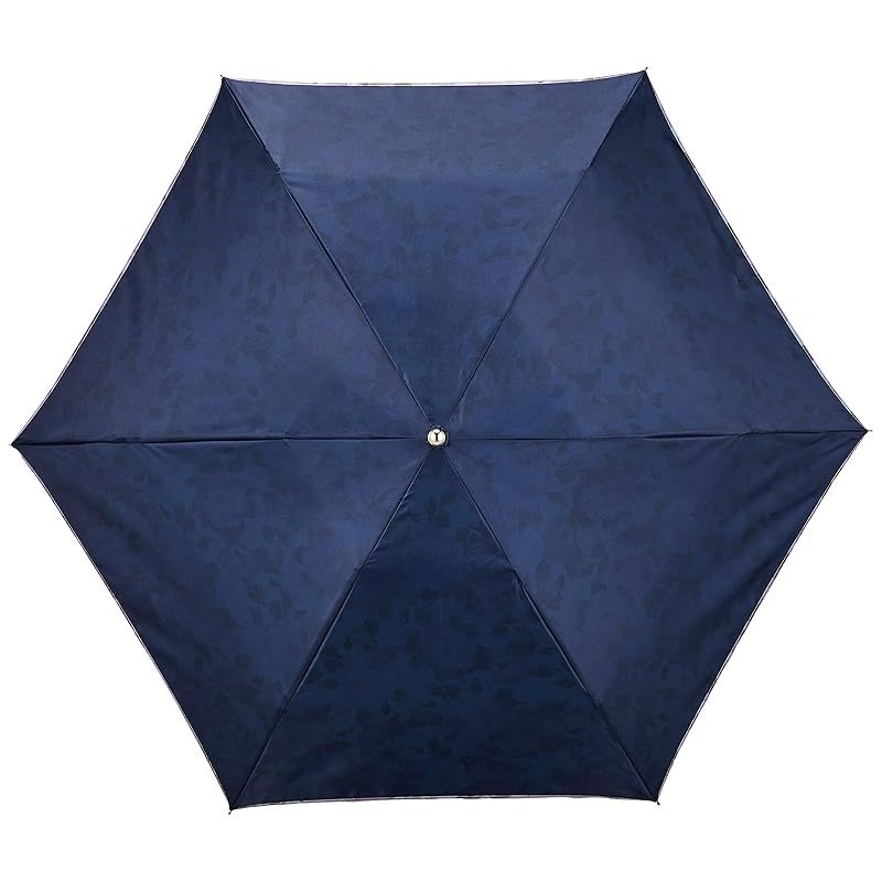 ムーンバット レディース折りたたみ傘 Mila schon ミラショーン 両面転写プリント 婦人傘 おりたたみ傘 ミニ傘 耐風 ジャンプ傘 レディース ネイビーブルー 親骨の長さ 約55 1