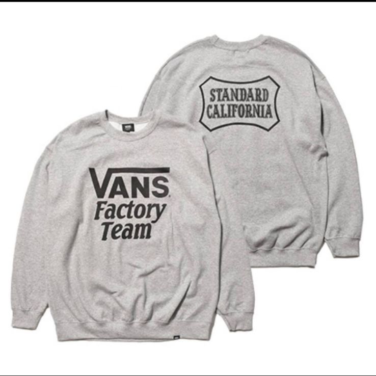 スタンダードカリフォルニア　トレーナー　スウェット　スエット　グレー　L メンズ Standard California × Vans 20周年 スエット 灰色 スタンダード