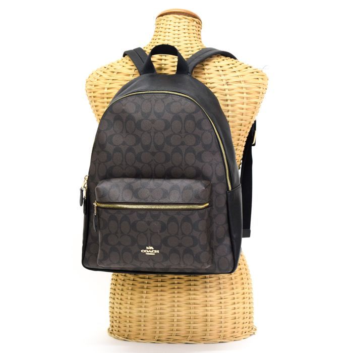 レディース コーチ COACH リュック PVC /レザー シグネチャー 58314 