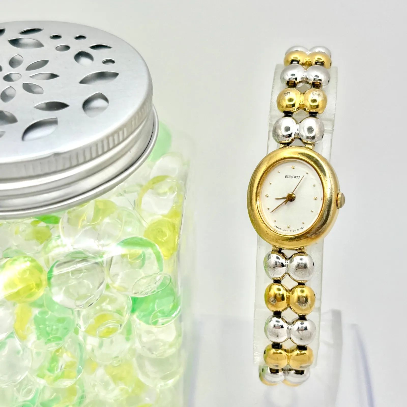 新品電池】SEIKO セイコー レディース 腕時計 オーバル 1221-5790