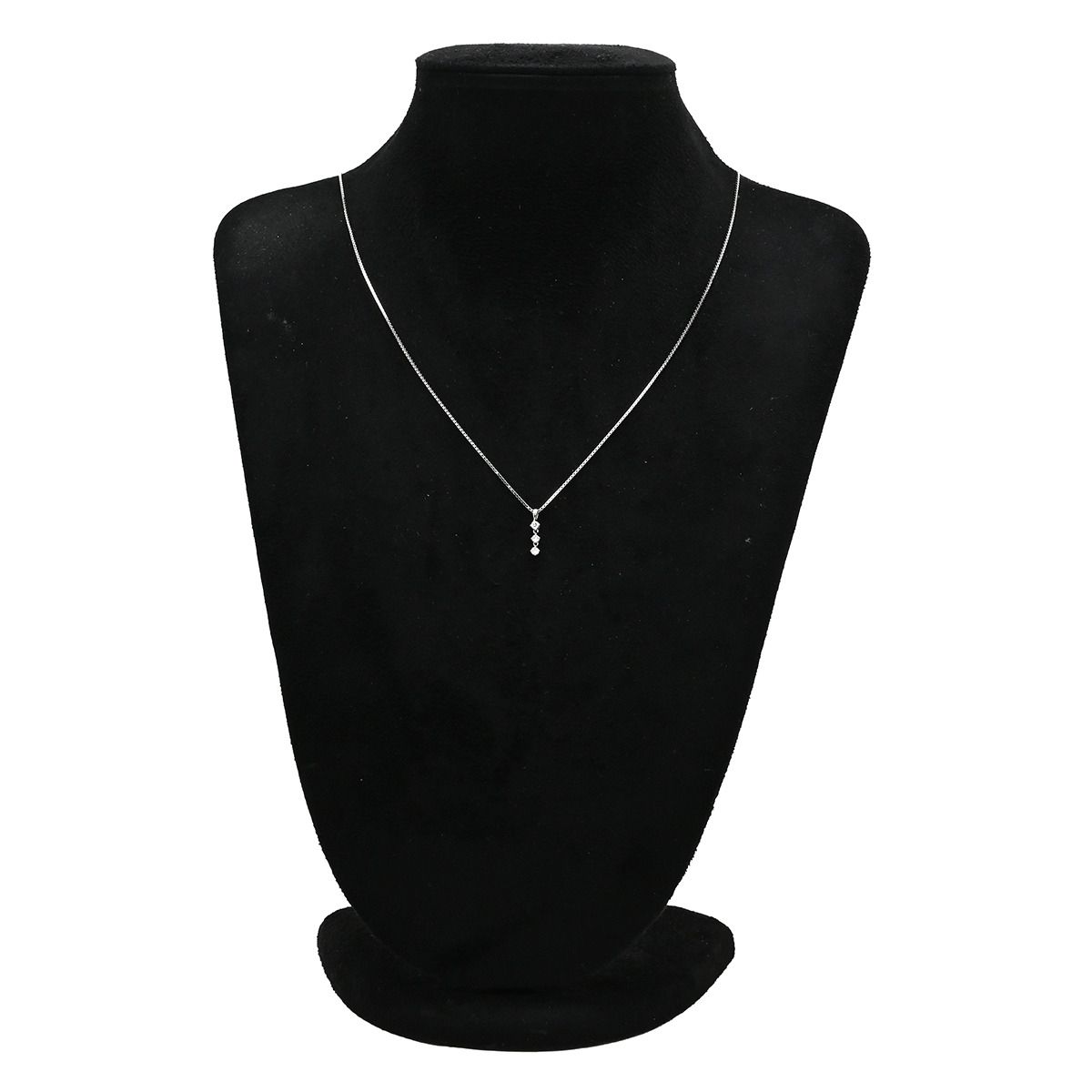 ペンダントトップ ダイヤモンド 3連 0.20ct プラチナシルバー 3P 3石