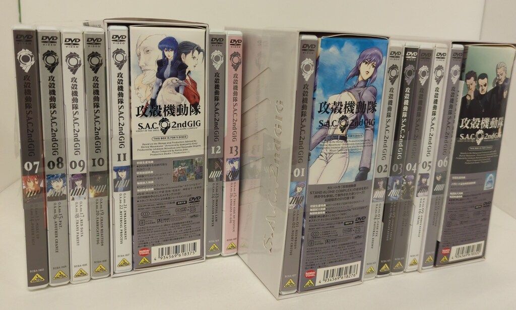 アニメDVD 攻殻機動隊S.A.C 2nd GIG 初回全13巻 セット - メルカリ