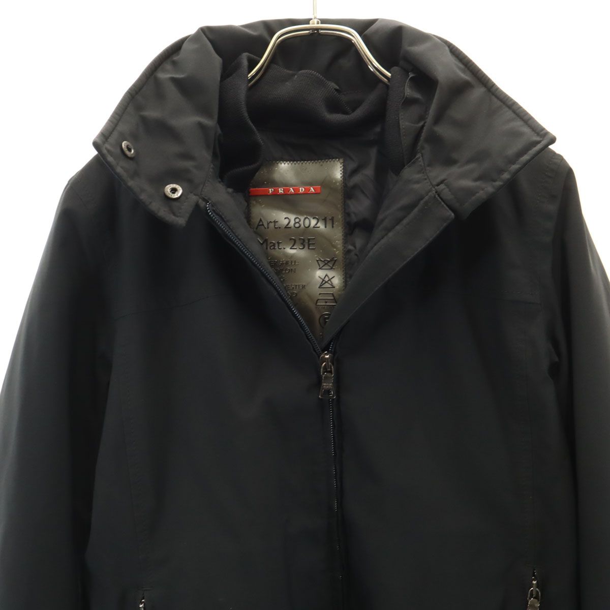 PRADA SPORTS プラダスポーツ イタリア製 コート 40 ブラック GORE-TEX