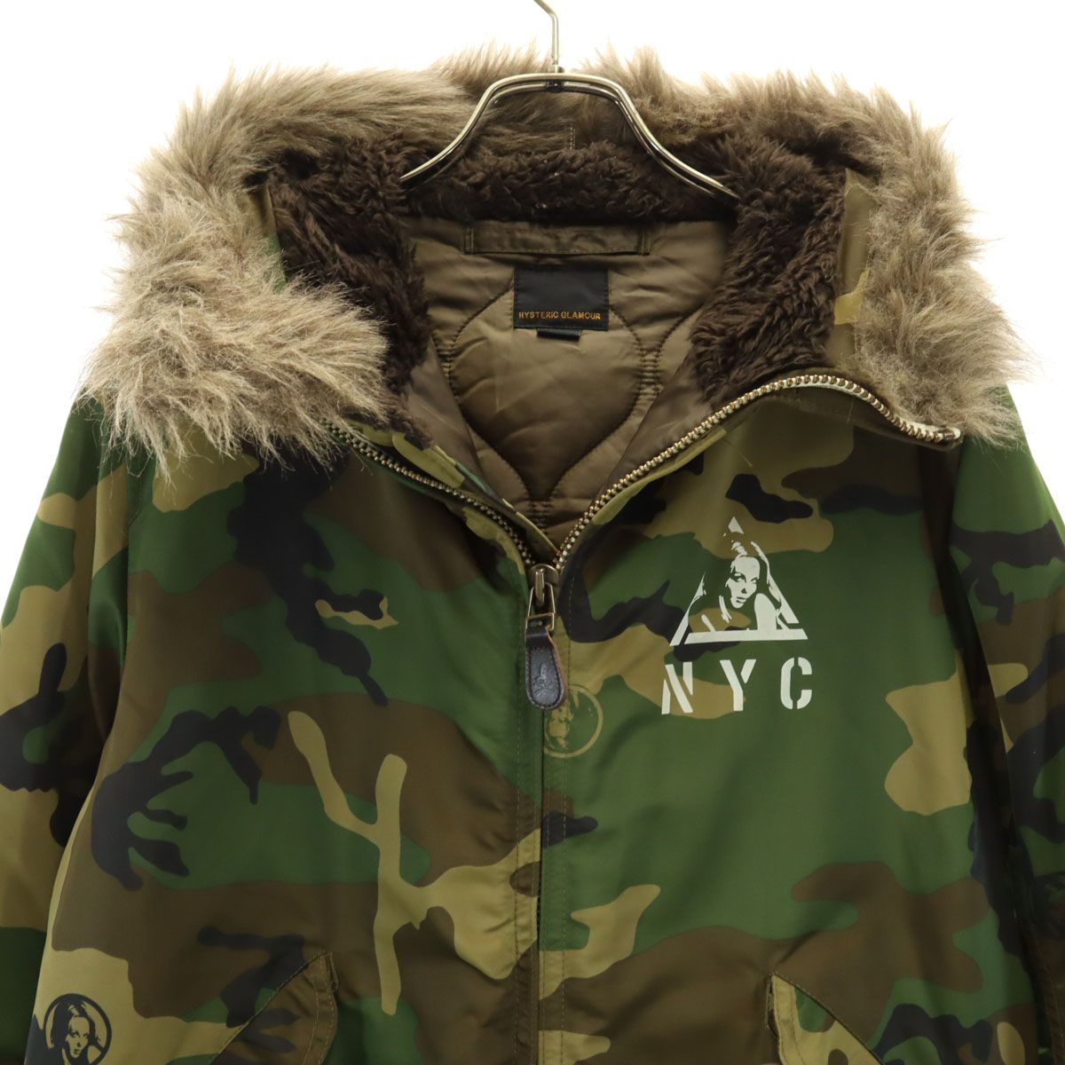 HYSTERIC GLAMOUR ヒステリックグラマー 日本製 カモフラ 中綿