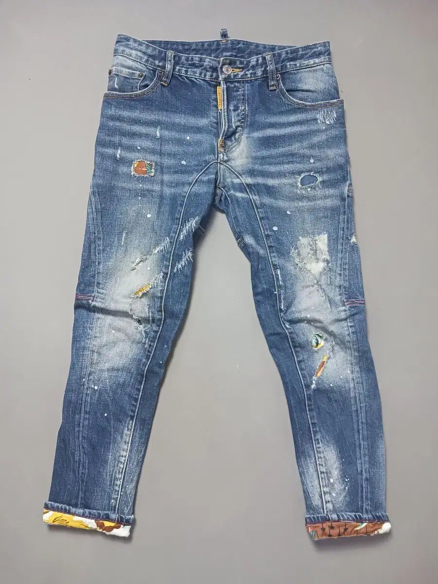 良品】DSQUARED2 Slim Jean 48 ダメージ加工 ディースク 中古・古着 
