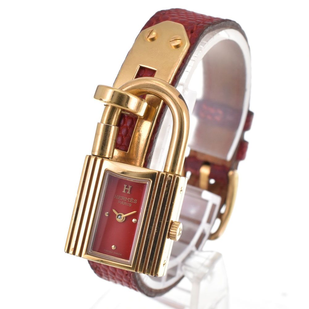 エルメス HERMES ケリーウォッチ GP/レザー クォーツ レディース A