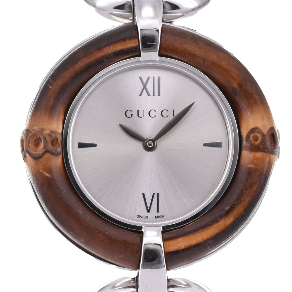 グッチ GUCCI バンブー 132.4 クォーツ レディース A 143950