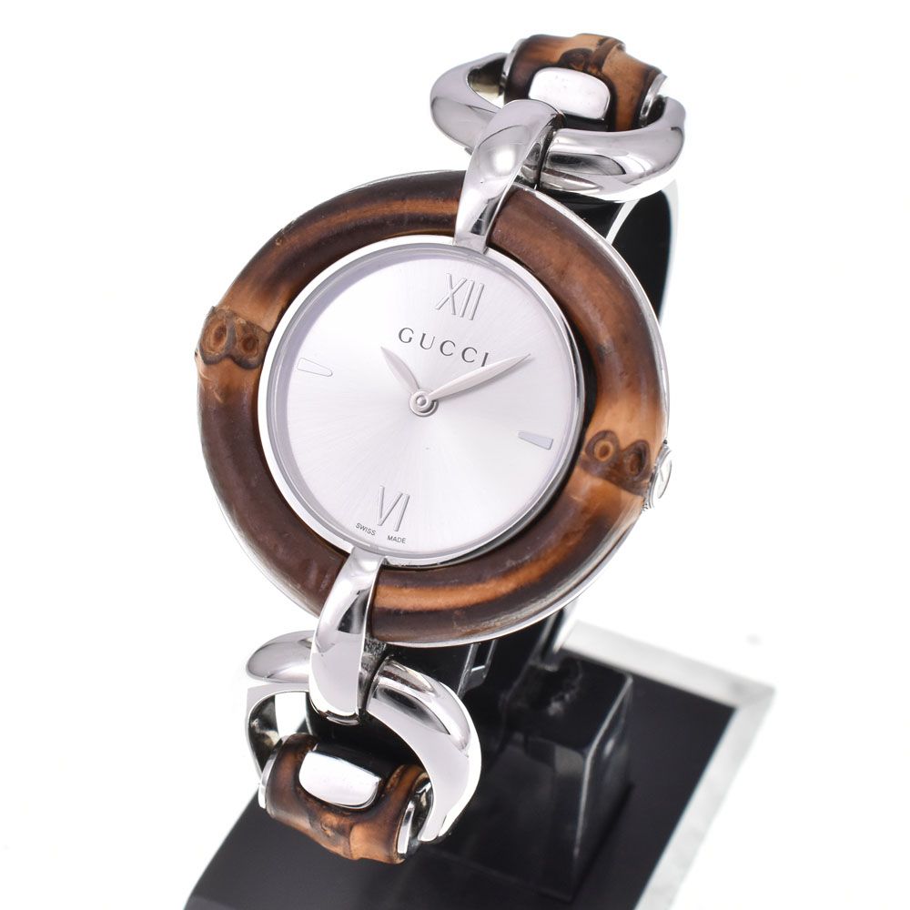 グッチ GUCCI バンブー 132 4 クォーツ レディース A 143950