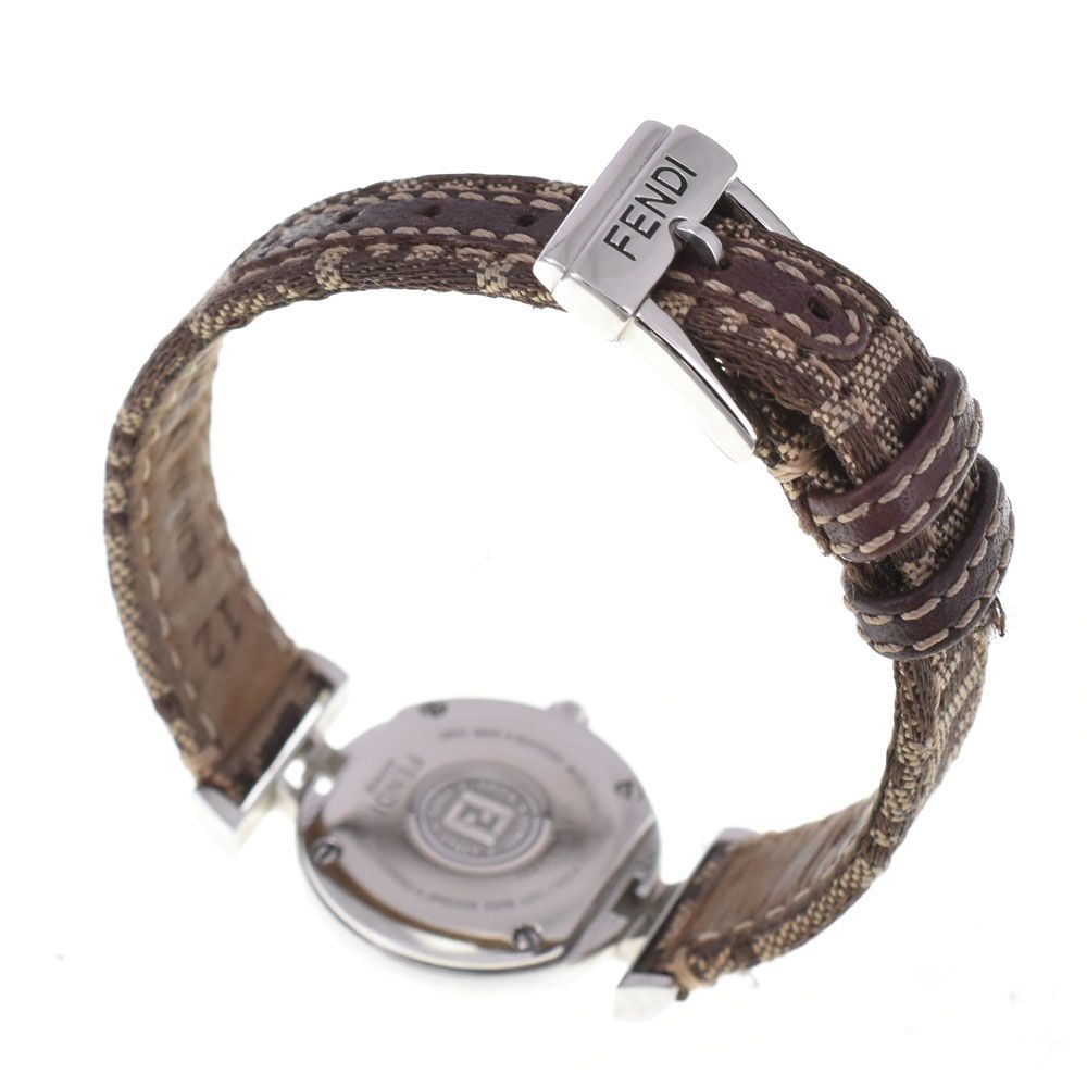 フェンディ FENDI 2700L 8P ダイヤモンド ズッカ ホワイト シェル