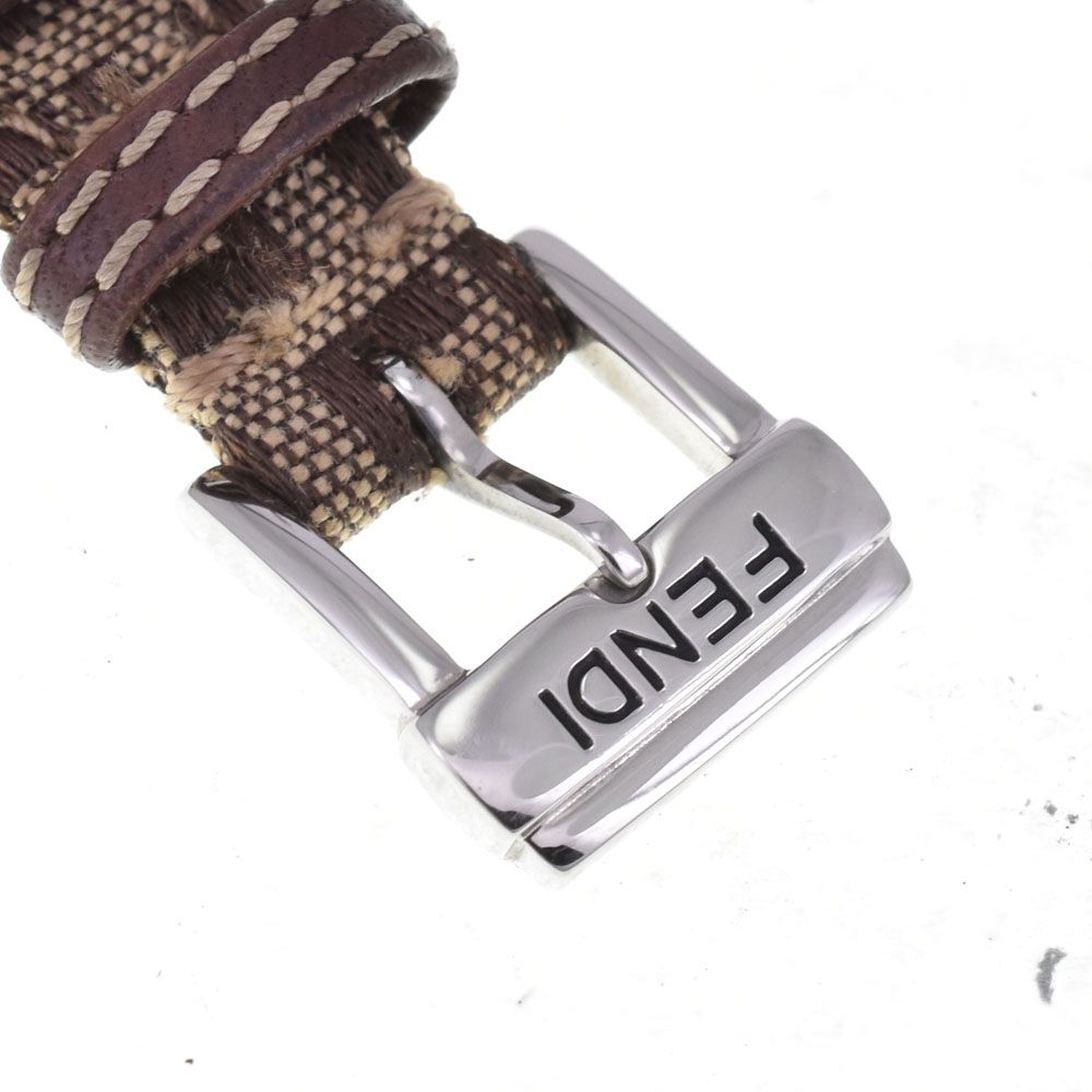 フェンディ FENDI 2700L 8P ダイヤモンド ズッカ ホワイト シェル