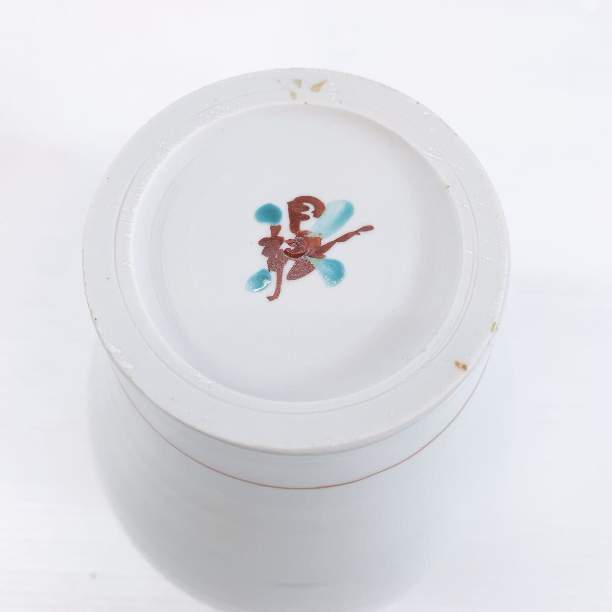 Y-509 長谷川塑人 九谷白磁 色絵妖精 花瓶 個展出品作 美品 飾り壺