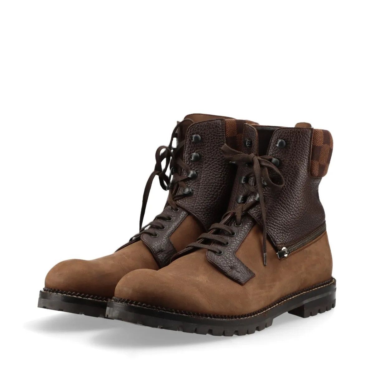 美品 ルイヴィトン スエード レザー ブーツ 9 1/2 28cm BM0411 レース