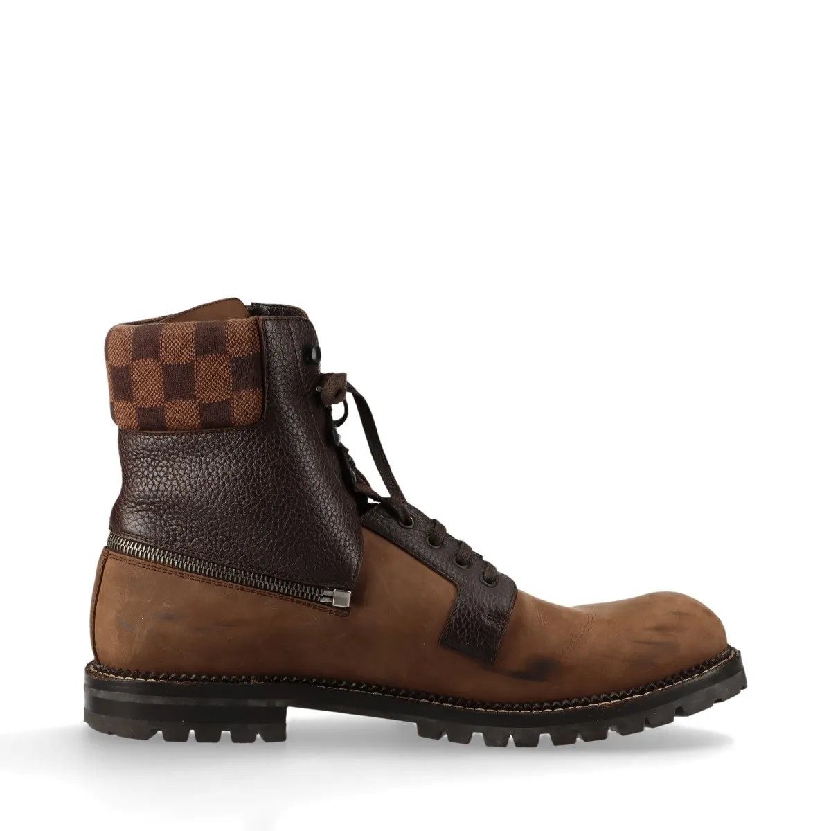 美品 ルイヴィトン スエード レザー ブーツ 9 1/2 28cm BM0411 レース