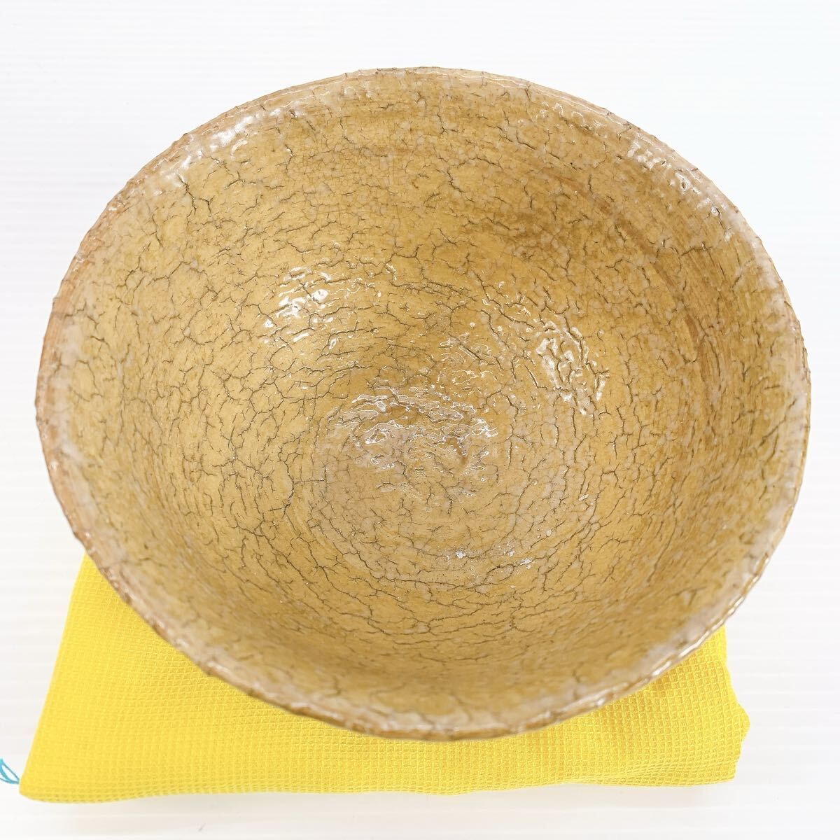 Y-500 萩焼 九世 坂高麗左衛門 井戸茶碗 共箱 茶道具 美品 焼締 茶会