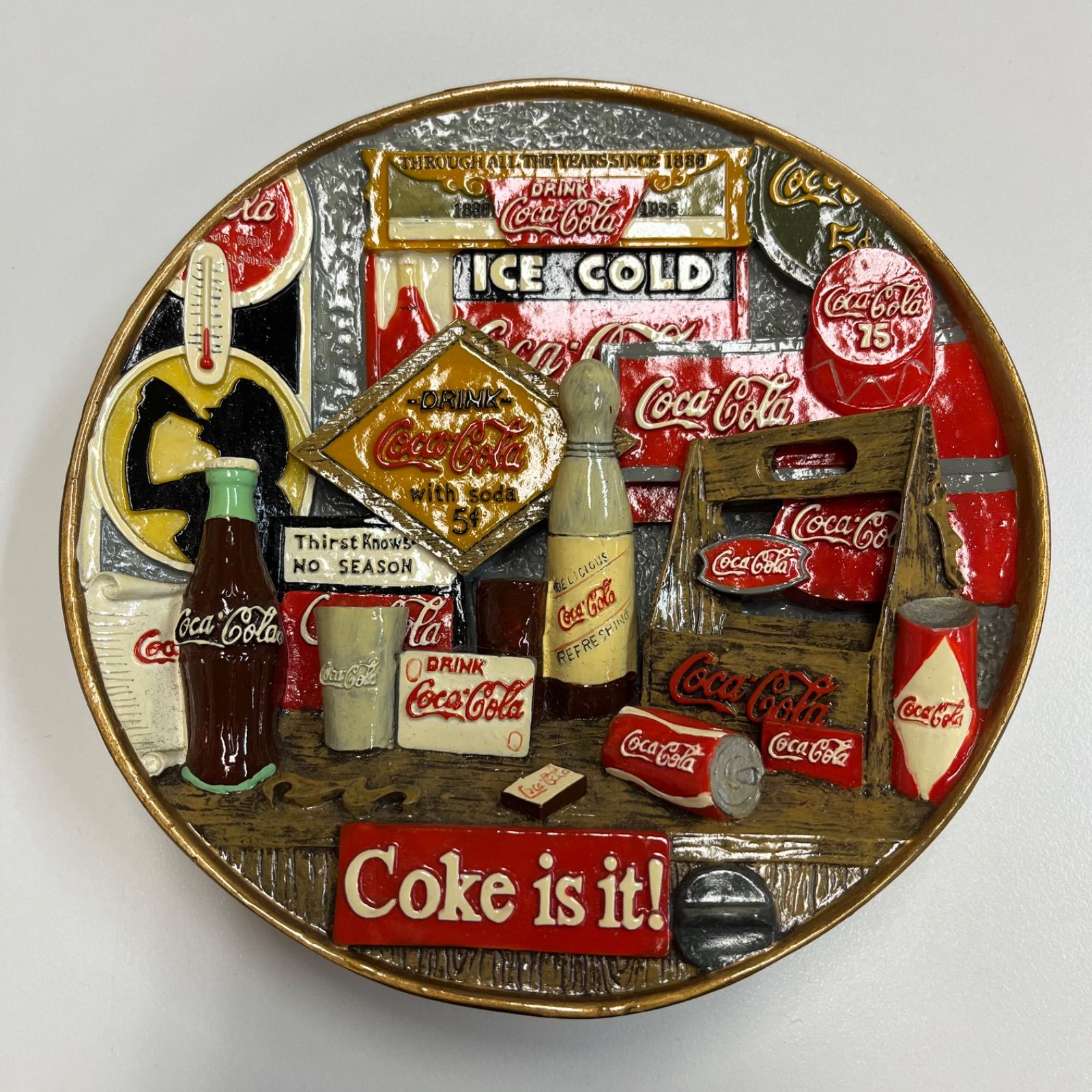 レトロ アンティーク コカコーラ Coca-Cola 壁掛け飾り インテリア